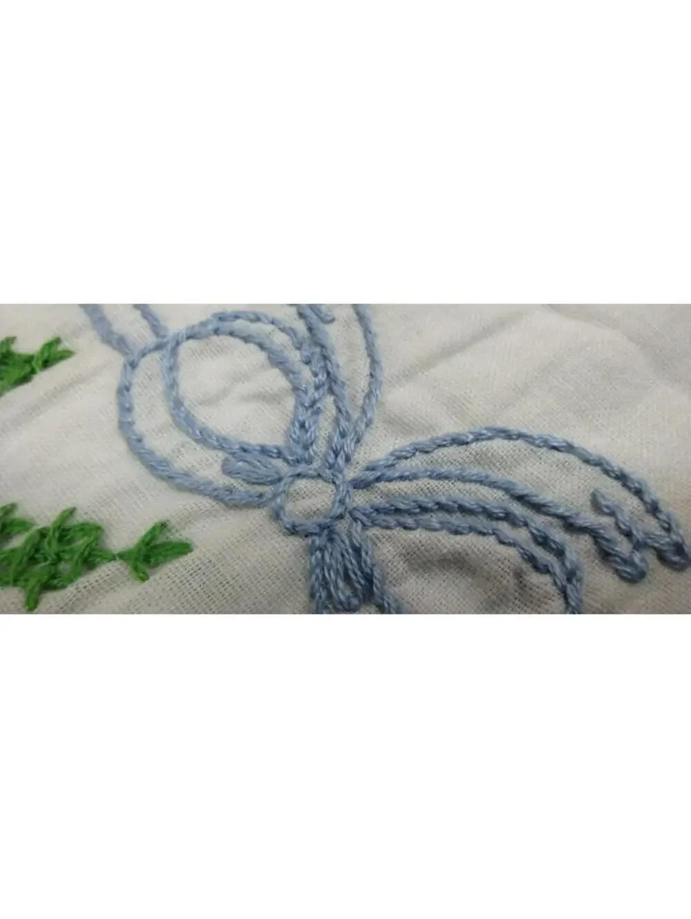 1930s Placemat Embroider Delicate Lace Bow 40s Roses Cotton 50s Vanity Display